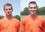 Mark Baptist (l) and Stu Thornton (r) represent Indiana Tech at the regional level