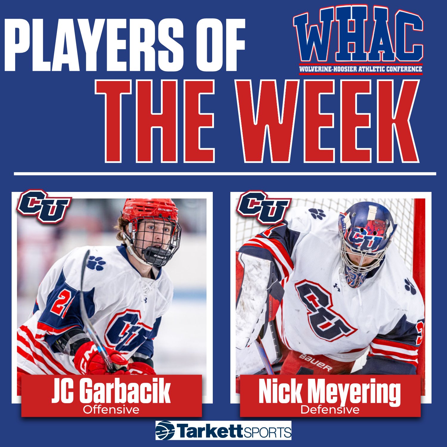 Cleary Sweeps Hockey Weekly Honors