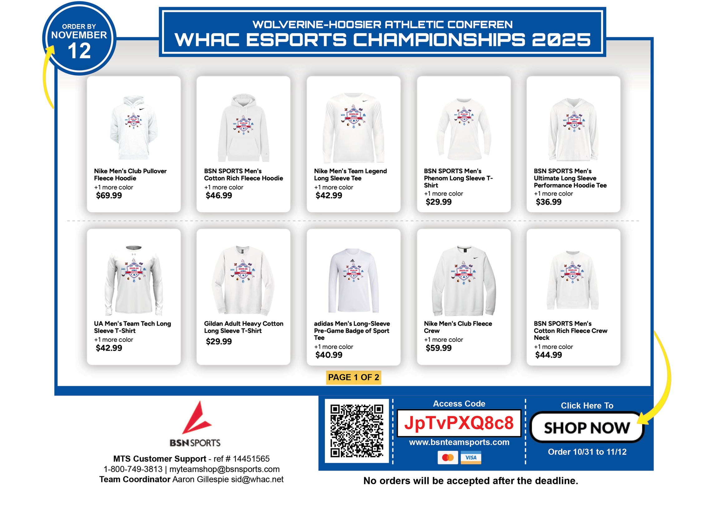 WHAC Esports Championship Store Now Open