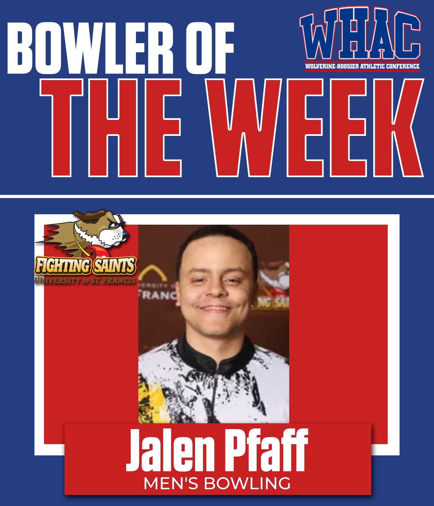 USF's Pfaff Named Men's Bowler of the Week
