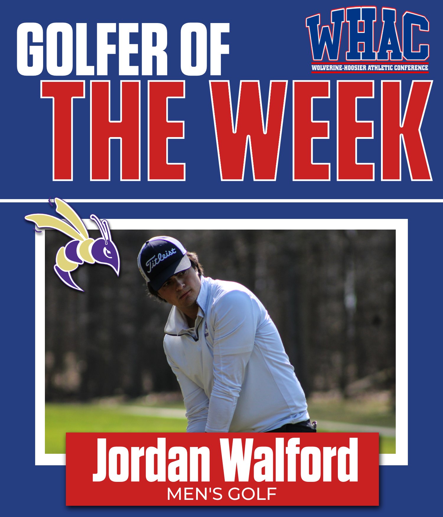 Defiance's Walford Earns Final Men's Golf Weekly Honor