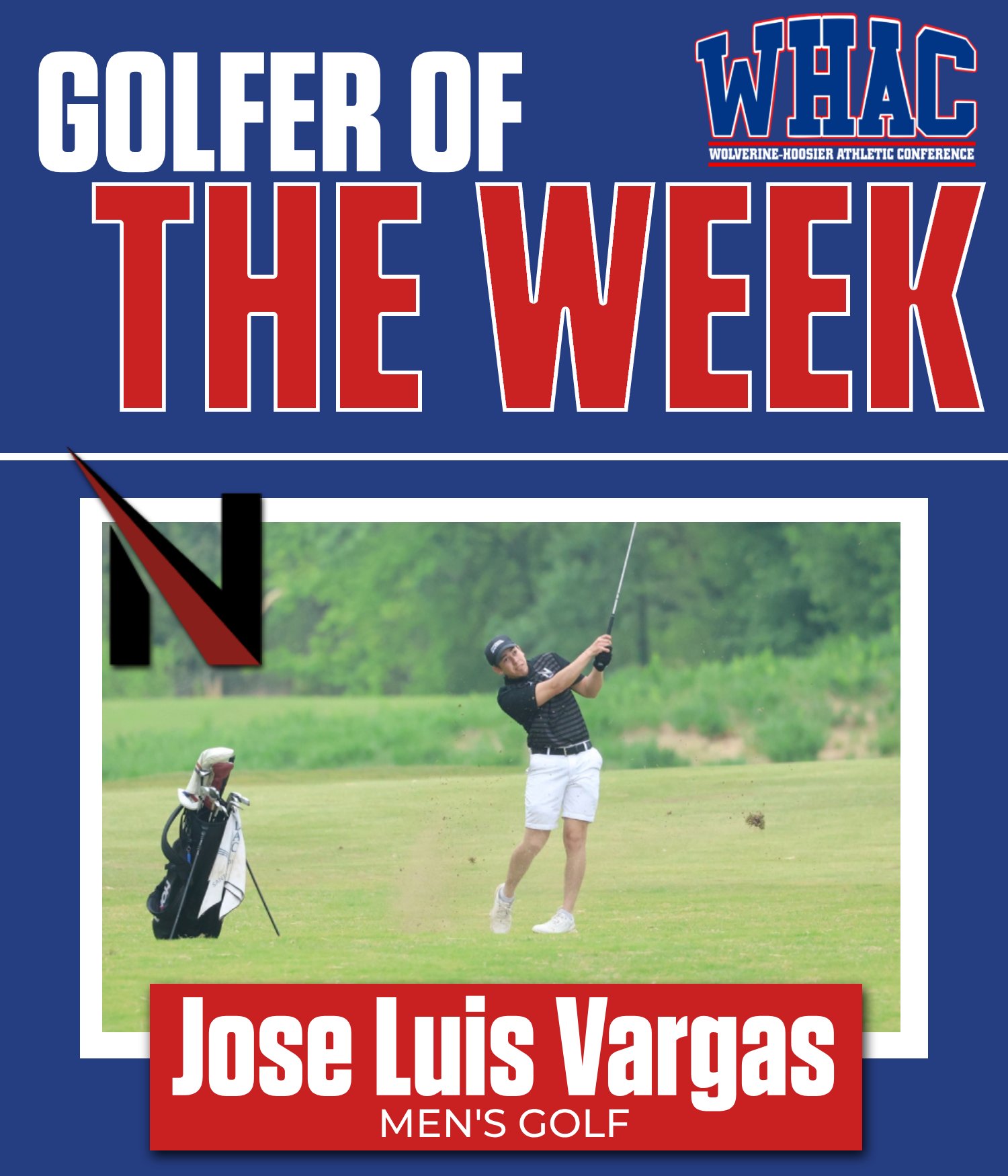 UNOH's Vargas Named Men's Golfer of the Week