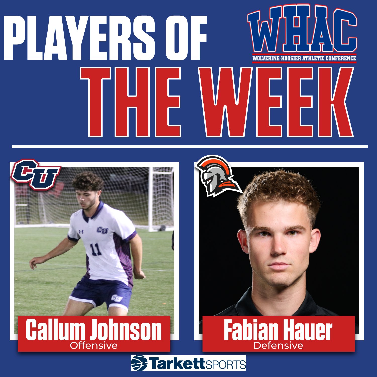 Cleary's Johnson, IT's Hauer Win Weekly Honors