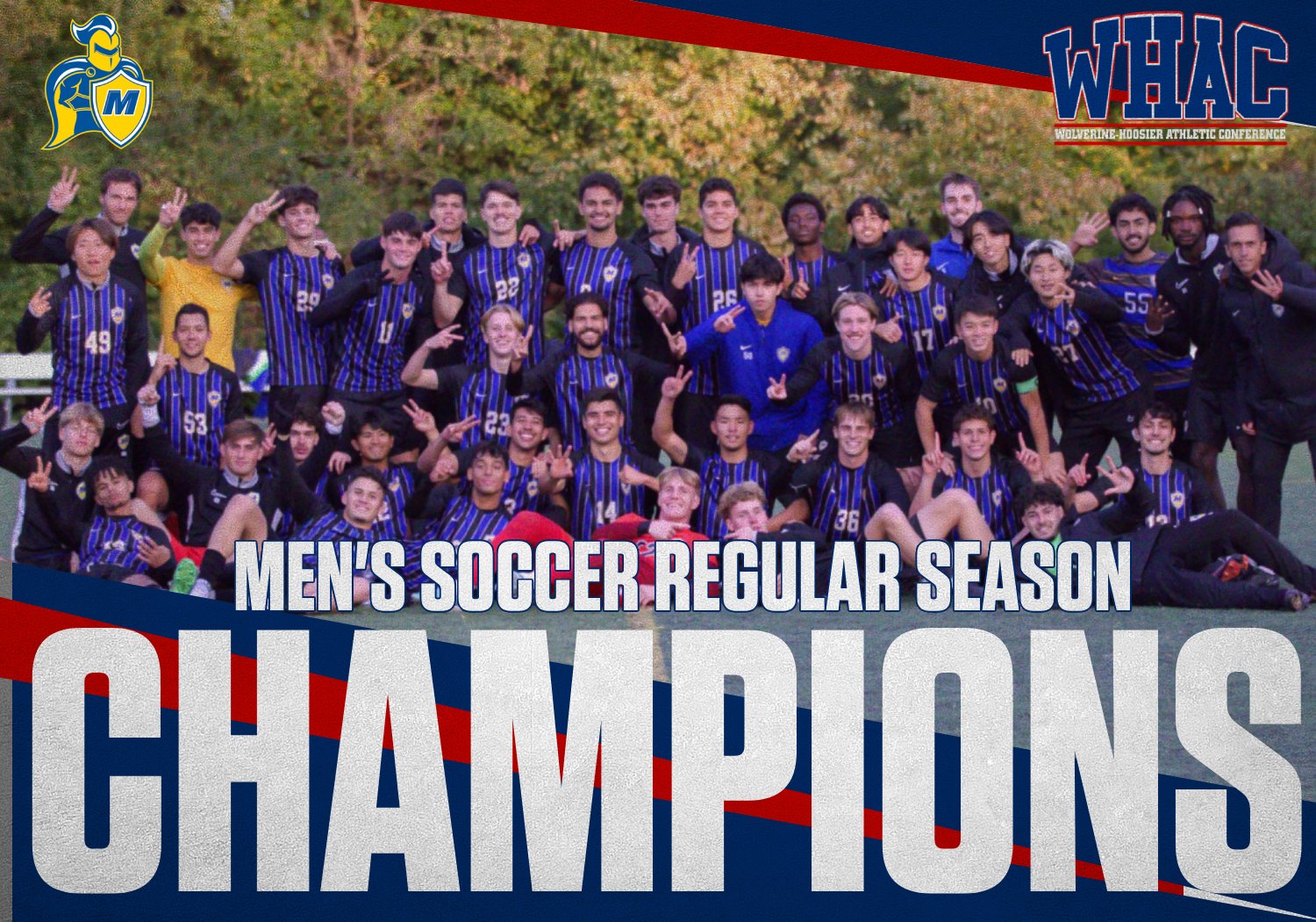 Madonna Wins Men's Soccer Regular Season Title