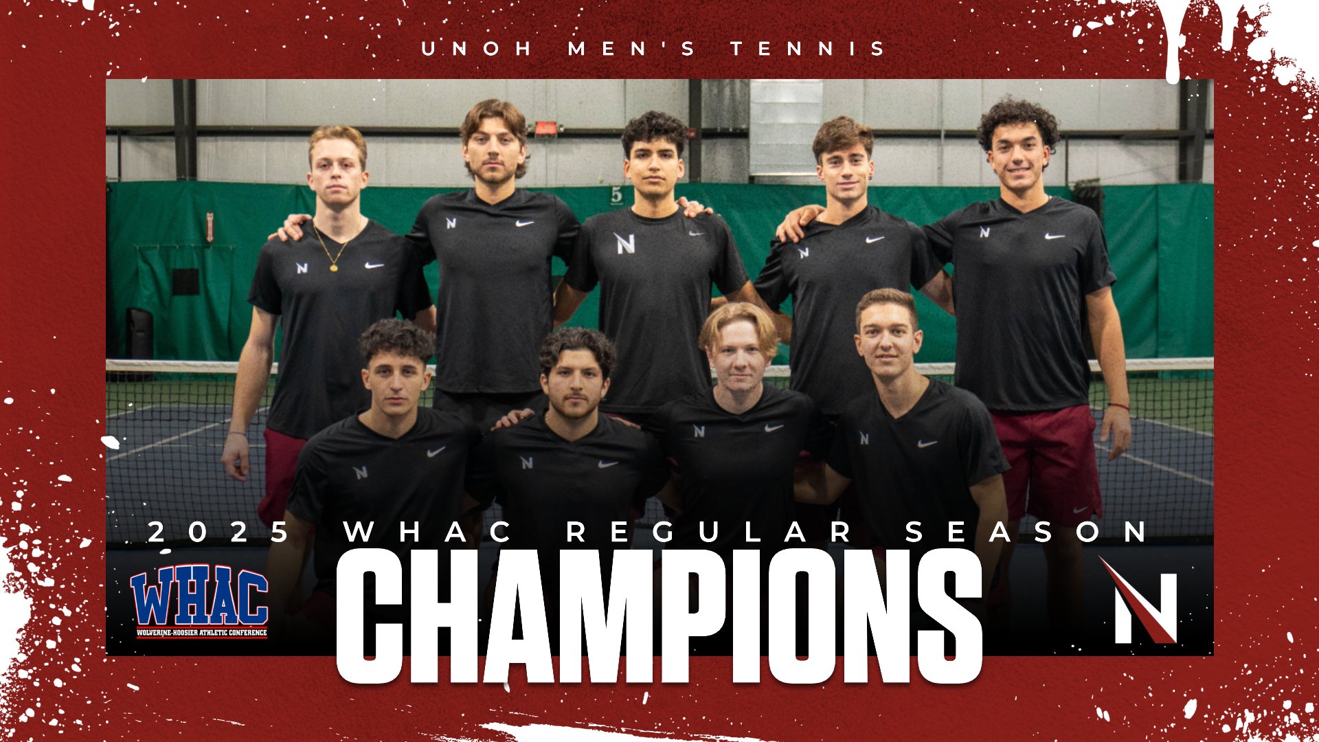 UNOH Men's Tennis Wins 10th Straight Regular Season Title
