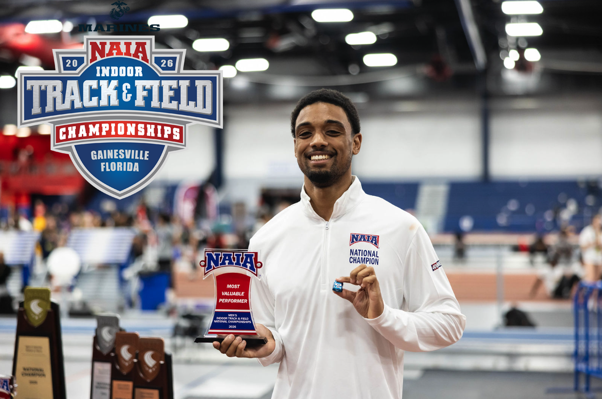 Stovall and Dorothea champs, 30 All-Americans at NAIA Men's Indoor Nationals