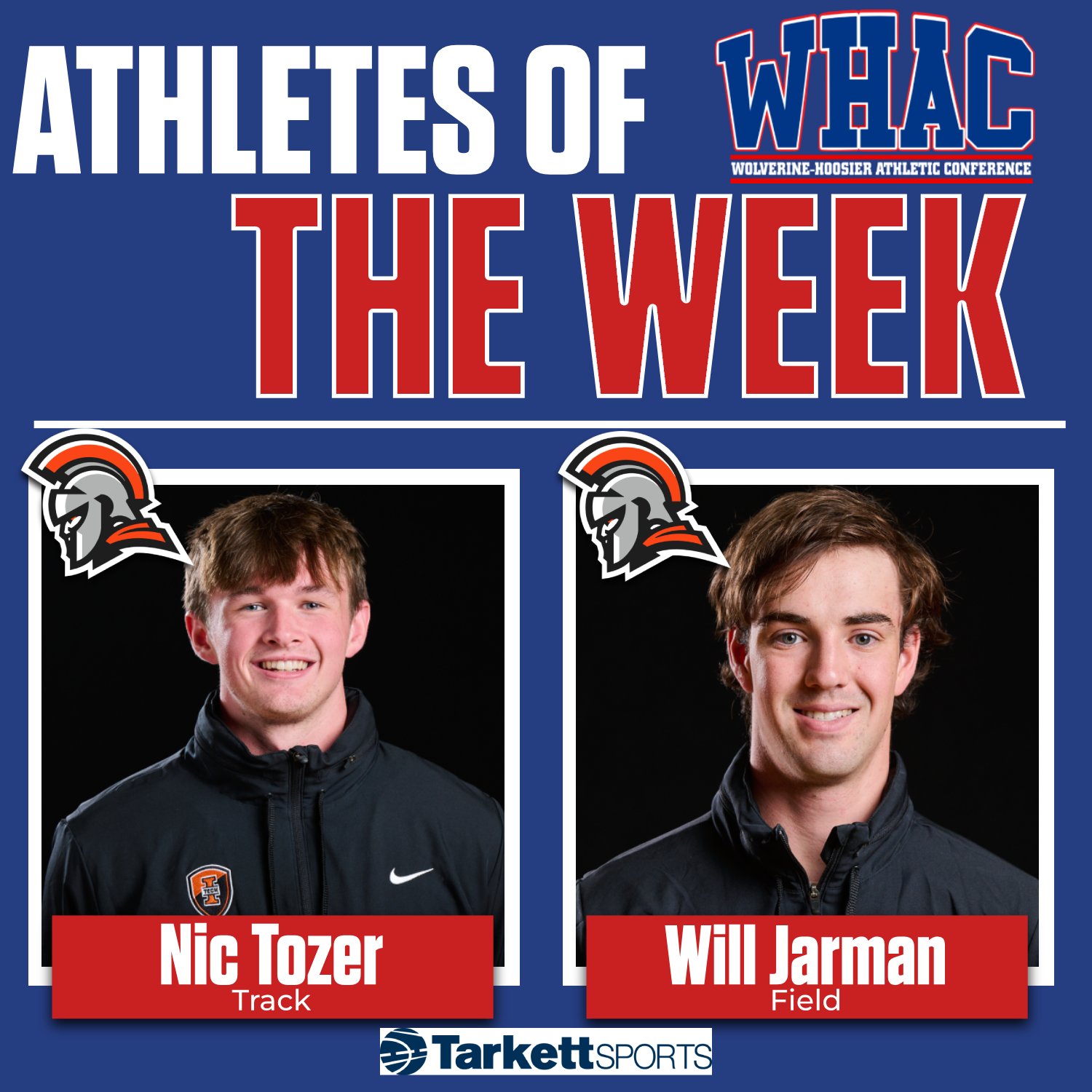 Indiana Tech Sweeps Men's Indoor Weekly Honors