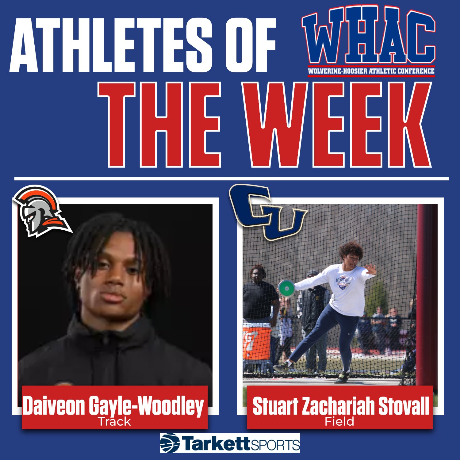 Gayle-Woodley and Stovall Earn Final Men's Outdoor Weekly Honors