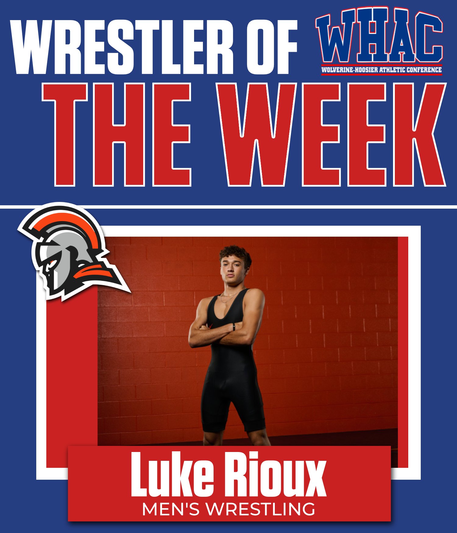 IT's Rioux Repeats as Wrestler of the Week