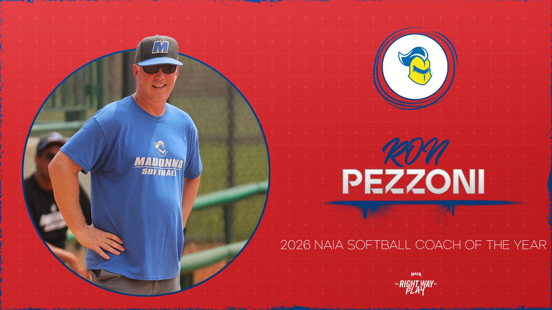 Madonna's Ron Pezzoni Named NAIA Softball Coach of the Year