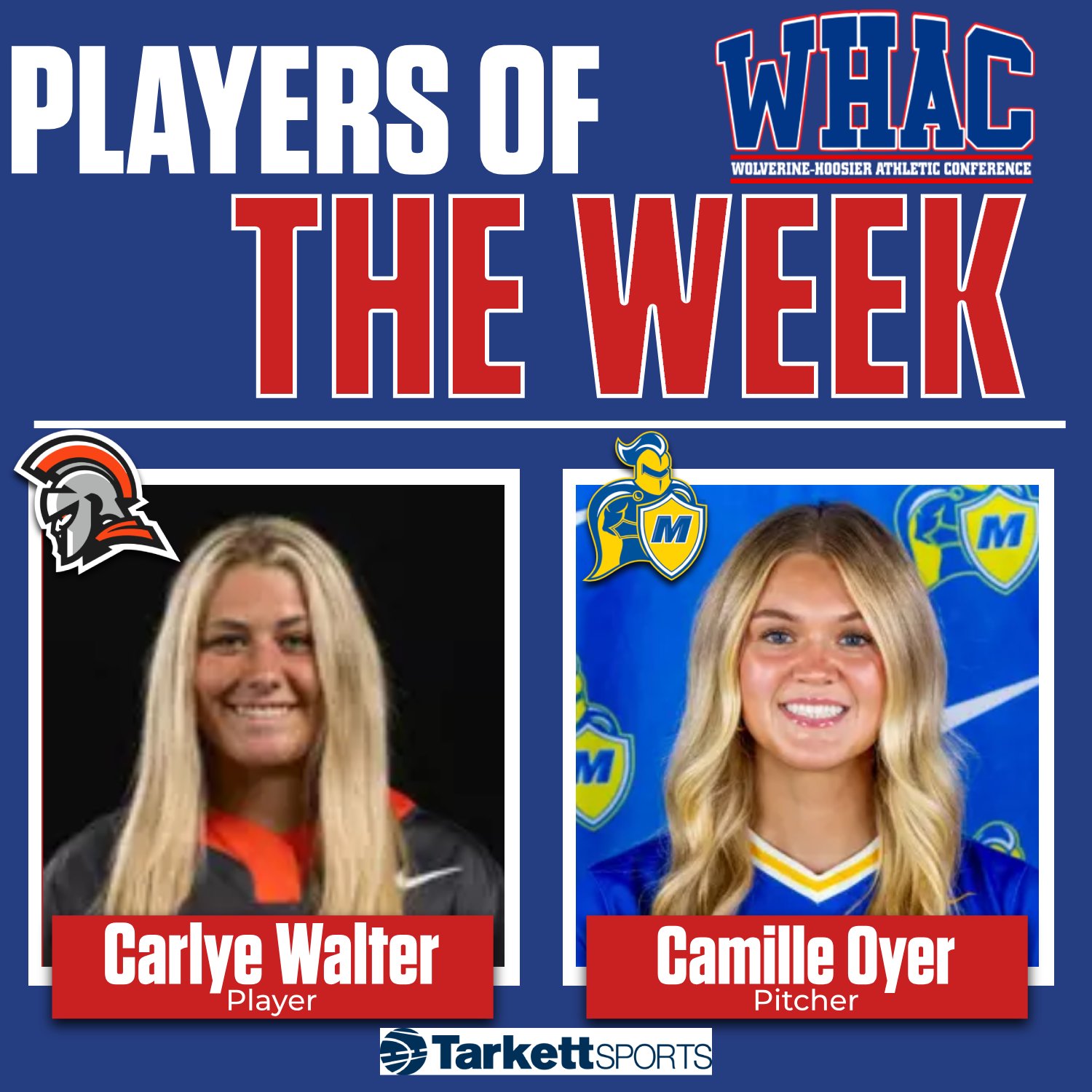 Walter and Oyer Earn Final Softball Player of the Week honors