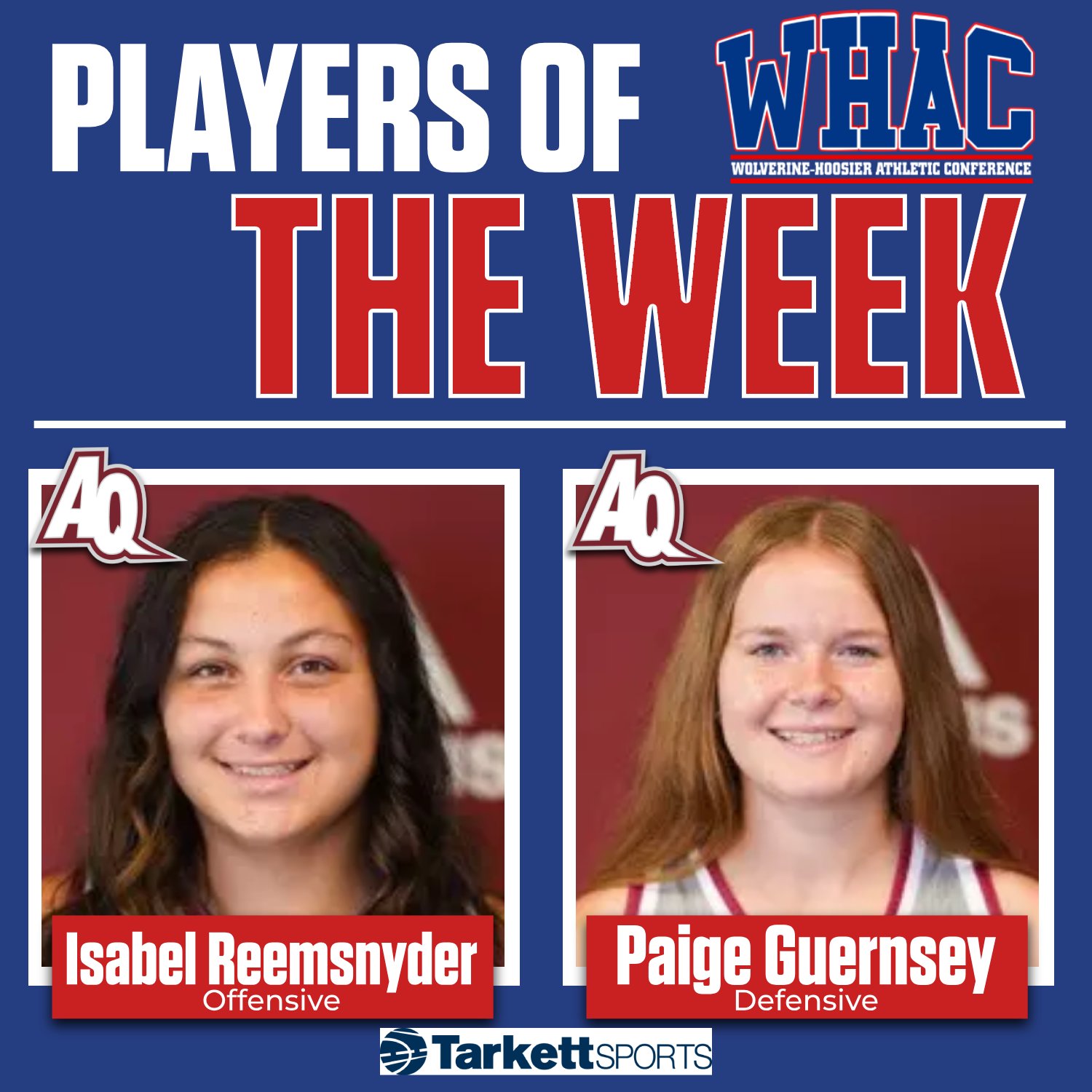 Aquinas sweeps final WBB Player of the Week honors