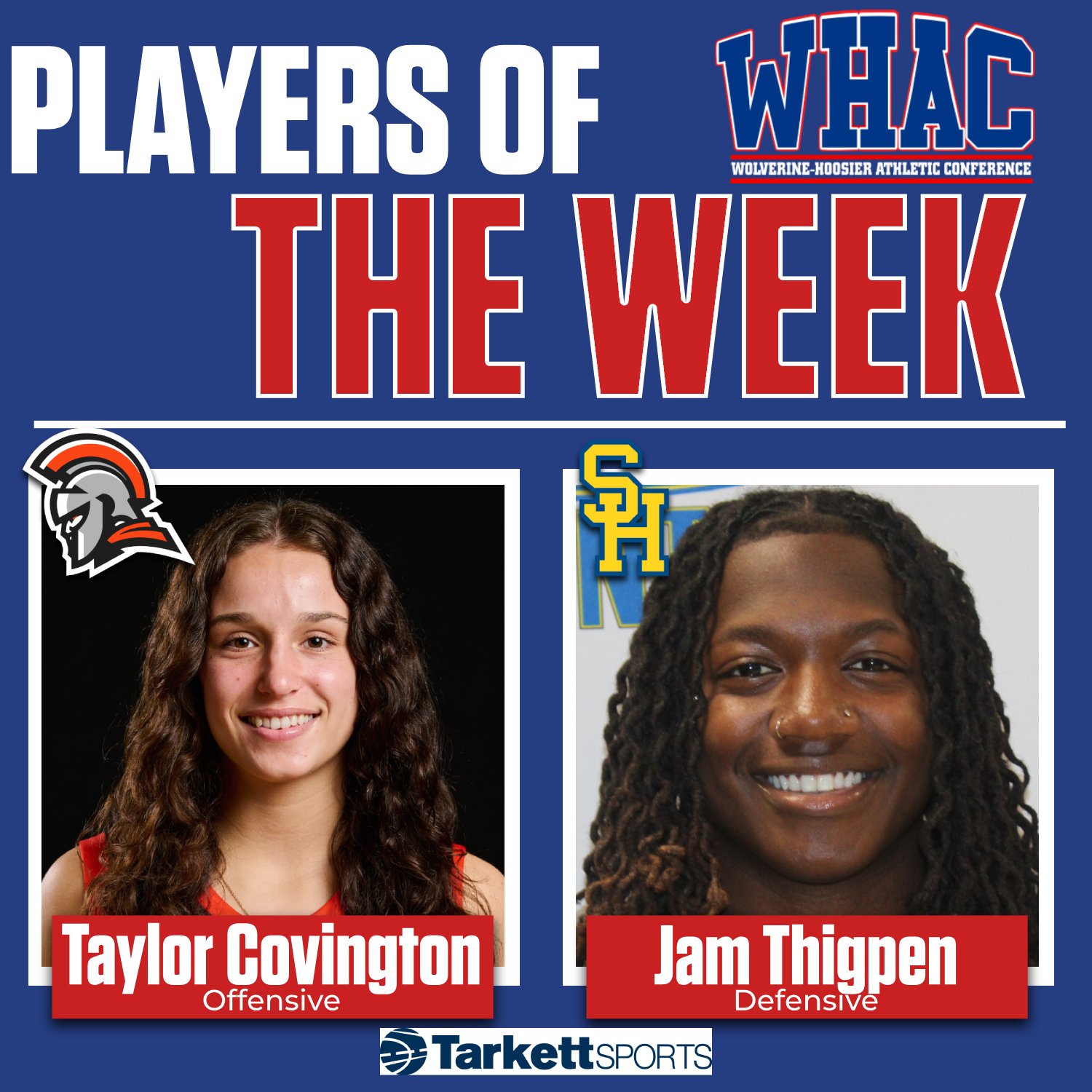 Covington and Thigpen Earn WBB Weekly Awards