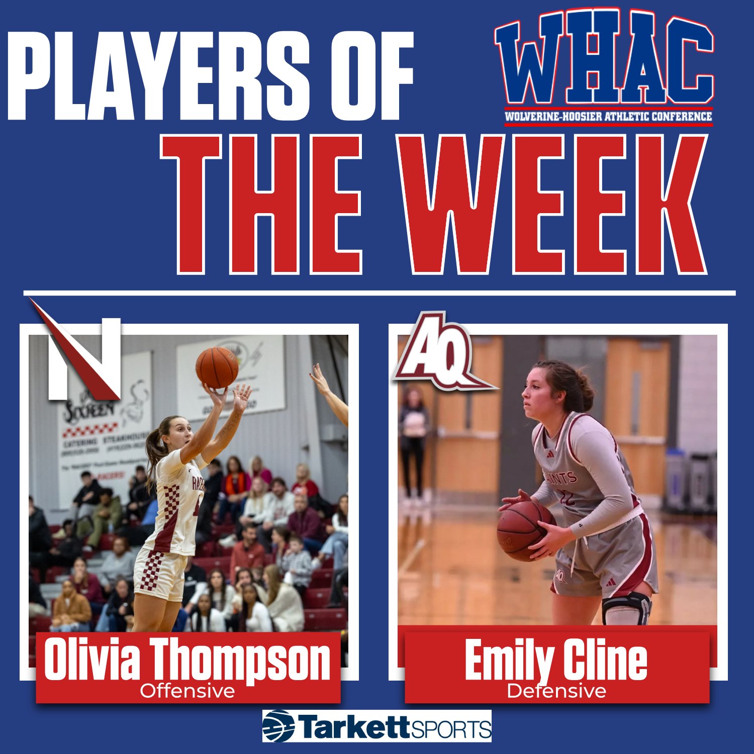 UNOH's Thompson, Aquinas' Cline Named WBB Players of the Week