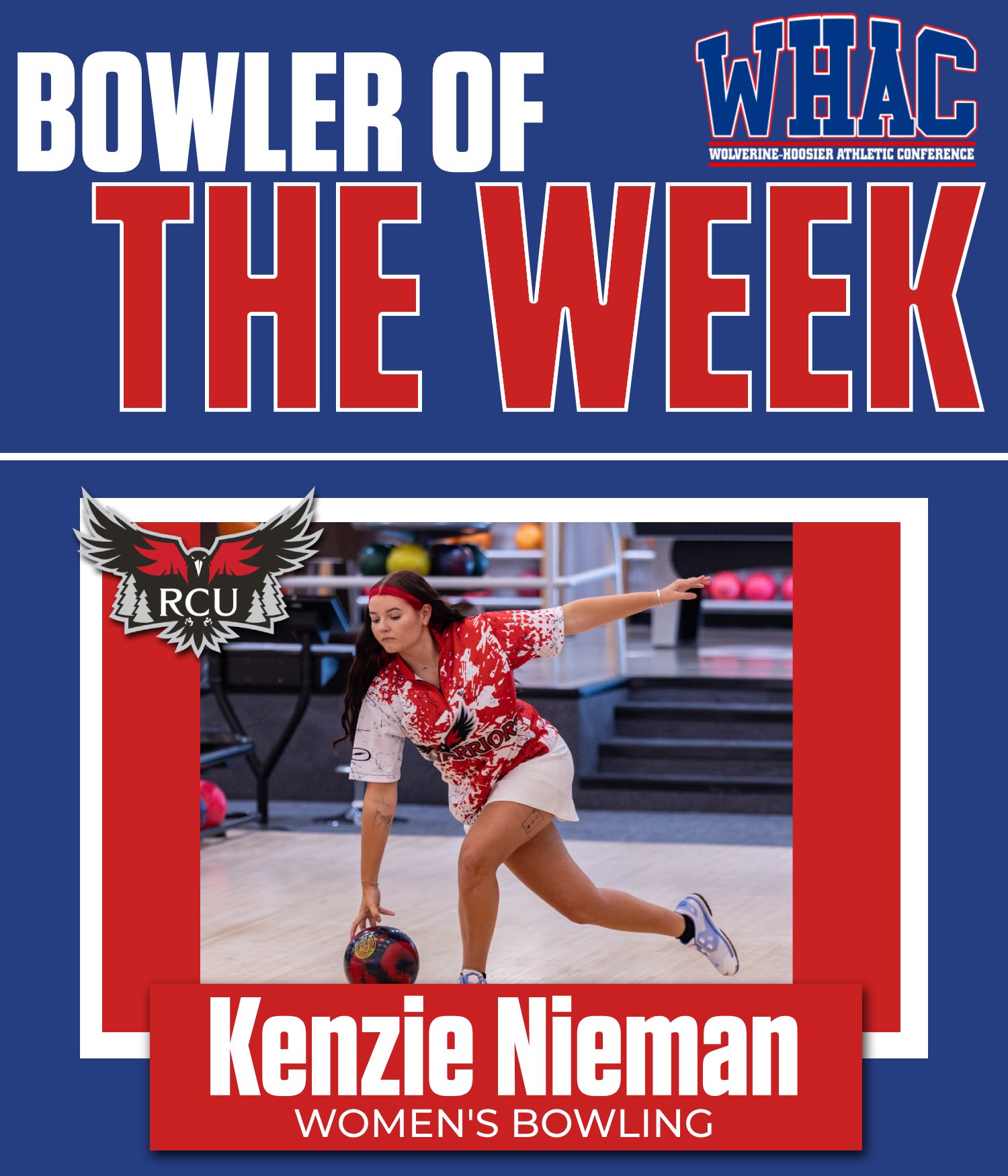 RCU's Nieman Earns Weekly Honors