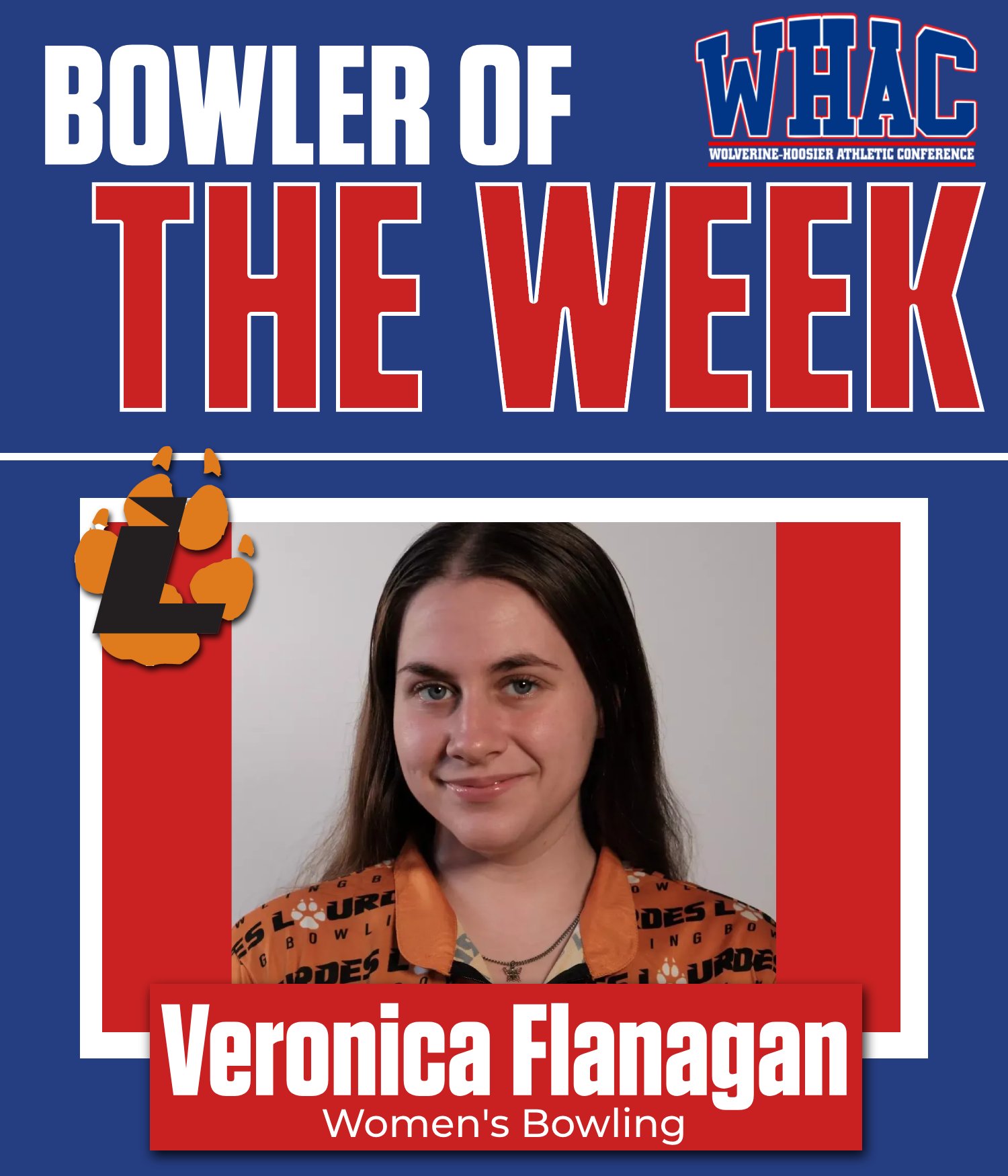 Lourdes' Flanagan Earns Bowler of the Week Nod