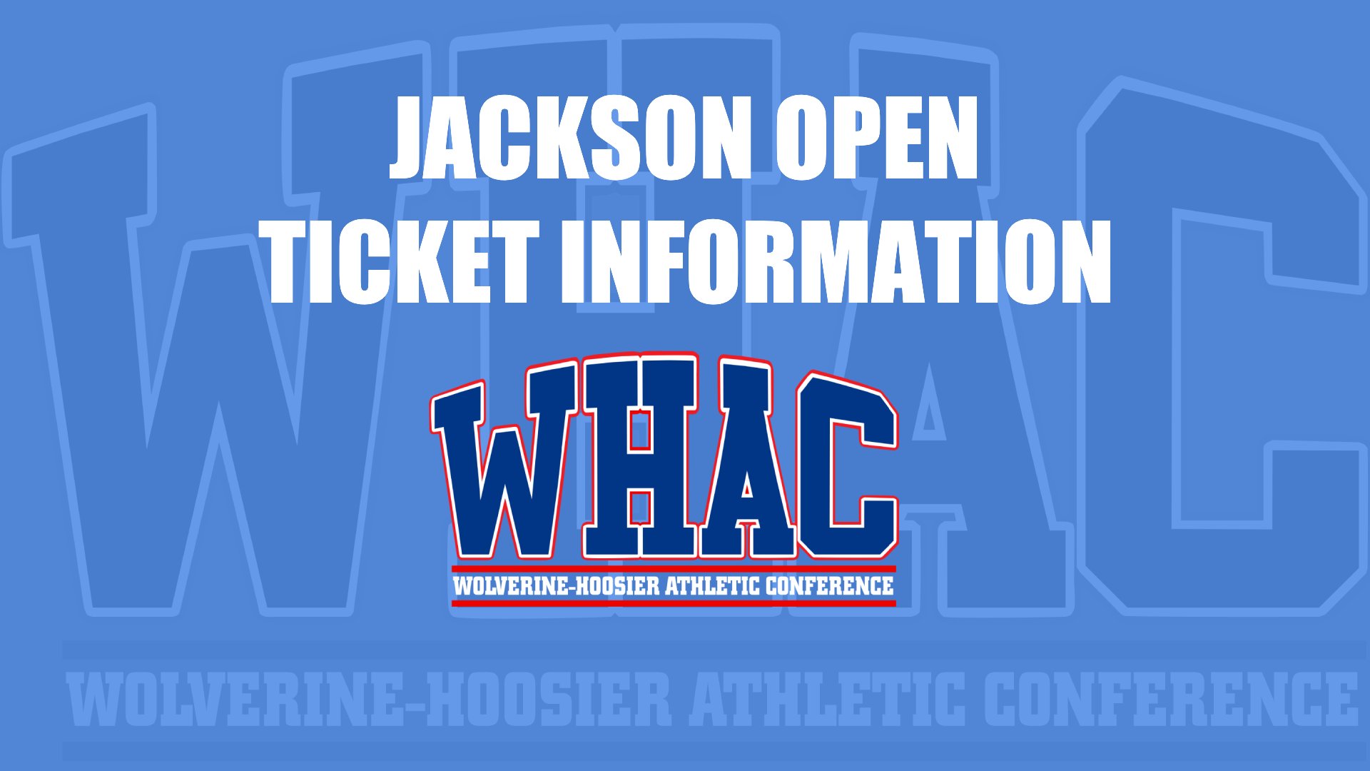 Event Information For WHAC Jackson Open - Sept. 27