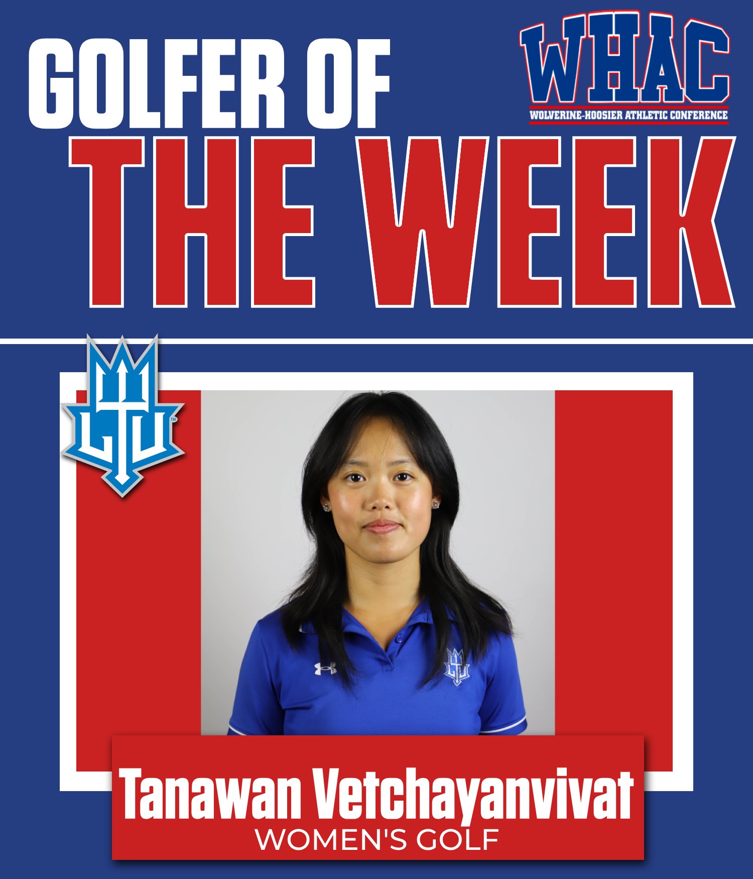 Vetchayanvivat Repeats as women's golfer of the week