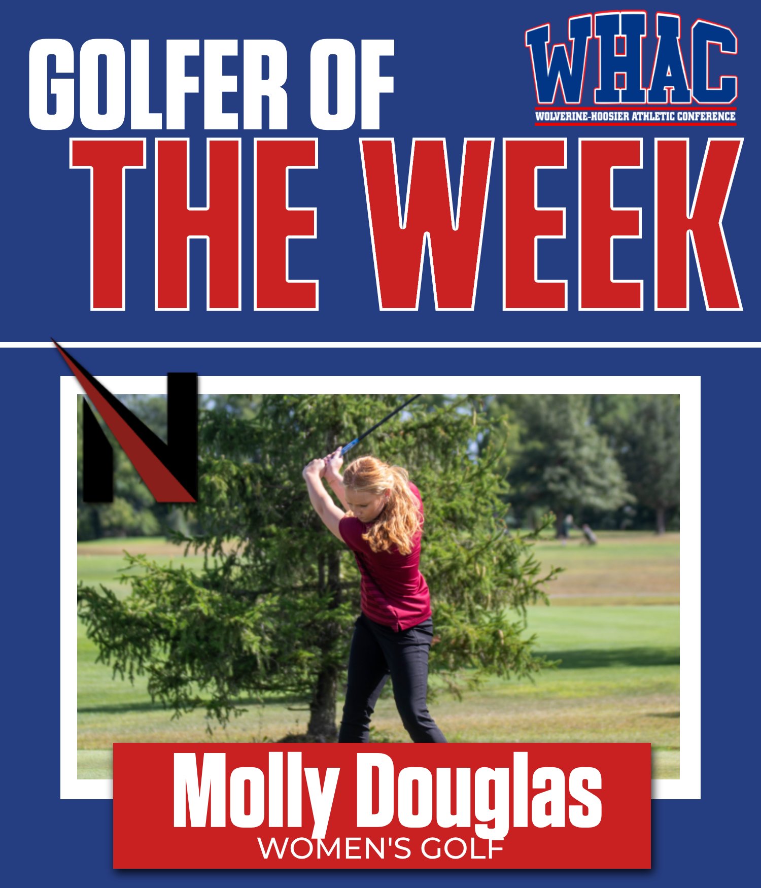 UNOH's Douglas Named Women's Golfer of the Week