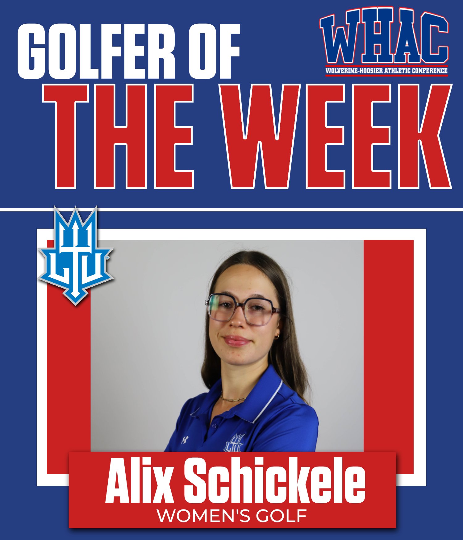 LTU's Schickele Wins Golfer of the Week Honors