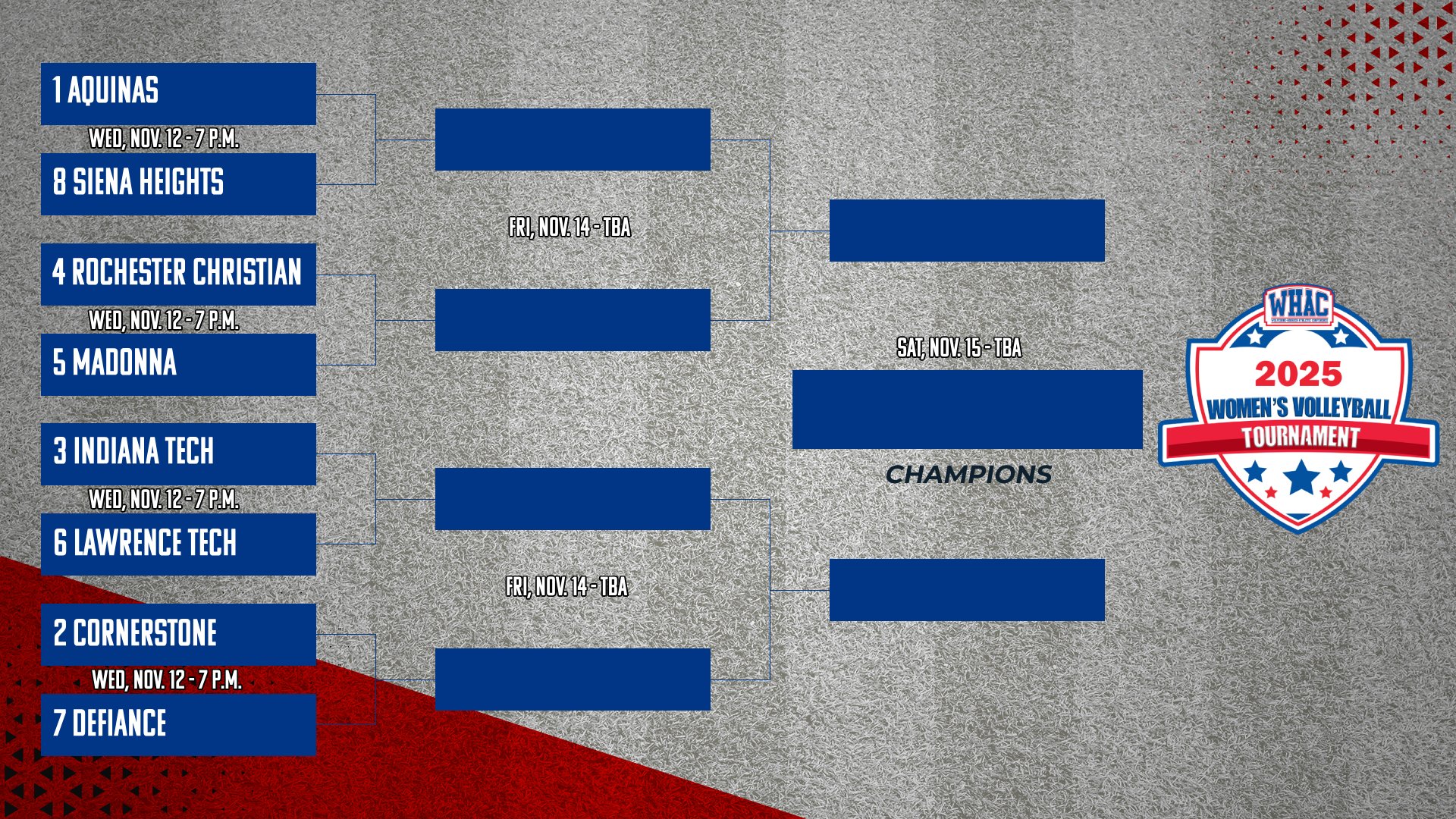 Women's Volleyball Tournament Field Set