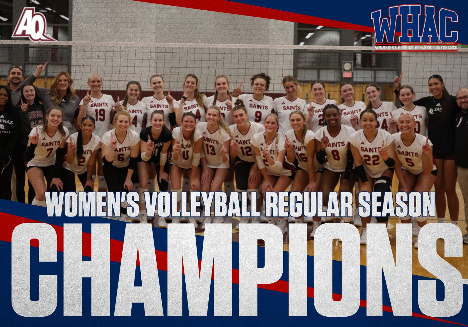 Aquinas Repeats as Women's Volleyball Regular Season Champion